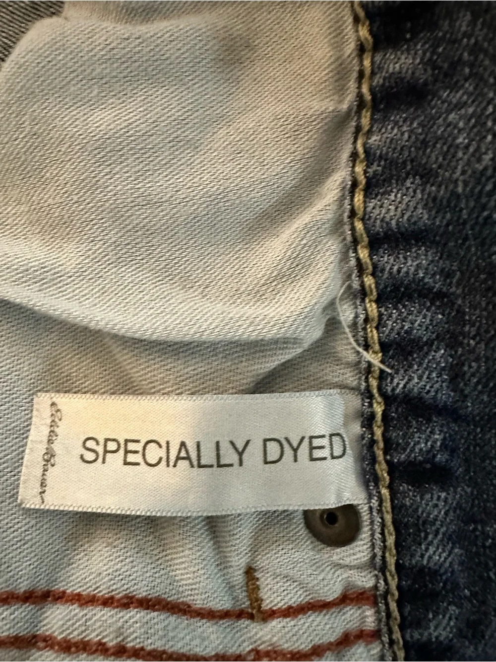 Eddie Bauer Men’s 34x34 Straight Leg Stretch Jeans Medium Wash Blue Denim